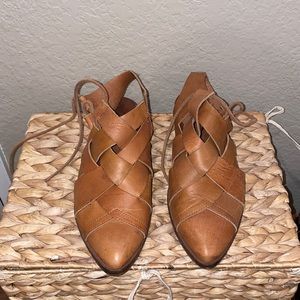 Free People Destino Woven Flats